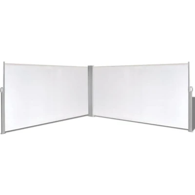 Afbeelding van Windscherm uittrekbaar 160x600 cm crème