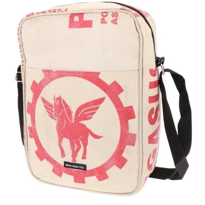 Afbeelding van MoreThanHip Unisex schoudertas van gerecyclede cementzakken Kosal Pegasus 24 x 33 9 cm