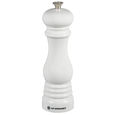 Afbeelding van Le Creuset Klassieke verstelbare pepermolen, spaanbestendig ABS kunststof, corrosiebestendig, 40 gram, wit