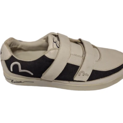 Afbeelding van EVISU SNEAKER YUTAKA WHITE/NAVY VELCRO SIZE 40
