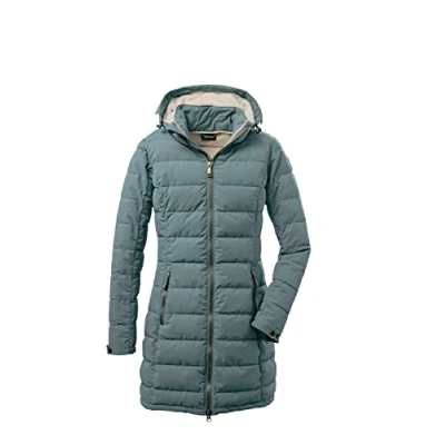 Afbeelding van killtec Dames functionele parka/gewatteerde parka met afritsbare capuchon GW 13 WMN QLTD PRK, aquaverde, 40, 37503 001