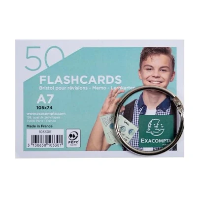 Afbeelding van FlashCards Bristol in 5 verschillende kleuren Exacompta