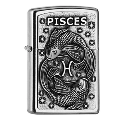 Afbeelding van Zippo 2006500 PL 207 Pisces dierenkr. V19 aansteker, messing, design, 5,83,81,2