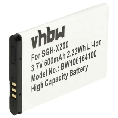 Afbeelding van vhbw Reserveaccu vervangt Samsung AB043446BC, AB043446BE, AB043446LE smartphone telefoon (600mAh, 3.7V, Li Ion)