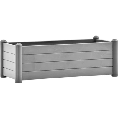 Afbeelding van Plantenbak verhoogd 100x43x35 cm PP steengrijs
