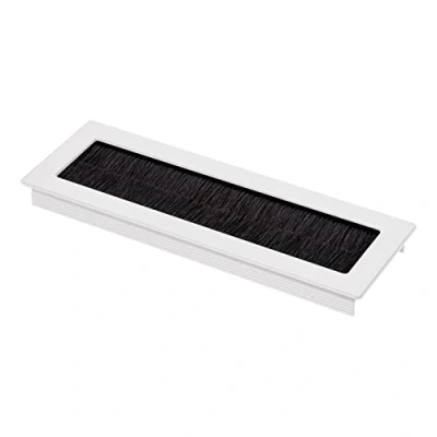 Afbeelding van SOTECH 1 x kabeldoorvoer Toledo van wit geanodiseerd aluminium 200 70 mm Inbouwmaat: 190 62 15,3