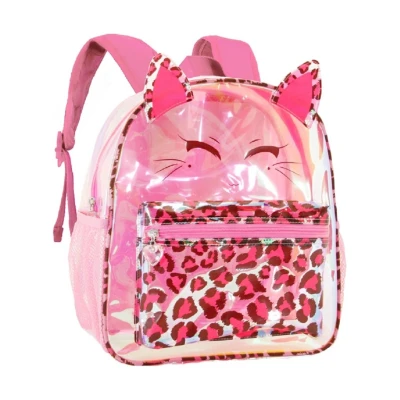 Afbeelding van Oh my Pop meisjes rugzak panter print roze