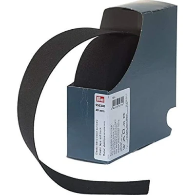 Afbeelding van Prym 955390 Fascia Elastica Morbida, 40 mm, Colore: Nero, 57% PES 43%