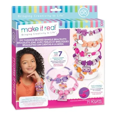 Afbeelding van MAKE IT REAL Set Armbanden met kralen, creatief speelgoed