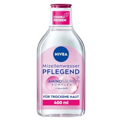 Afbeelding van NIVEA Verzorgend micellair water, gezichtswater voor droge huid met amandelolie en aminozuren, hydraterend reinigingswater, zachte gezichtsreiniging (400 ml)