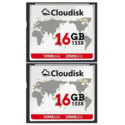 Afbeelding van Cloudisk 2X CF kaart Compact Flash Memory Card Prestaties Voor Vintage Digitale Camera 2PACK 16GB 133X