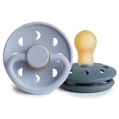 Afbeelding van Frigg Fopspeen Moon 0 6mnd Powder Blue/Slate 2st