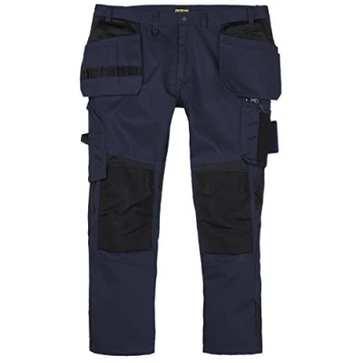 Afbeelding van Blaklader 1555 Werkbroek met spijkerzakken Donkerblauw/Zwart maat C56