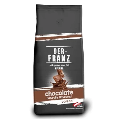 Afbeelding van Der Franz Koffie, mix Van Arabica en Robusta, geroosterd, gemalen bonen op smaak gebracht met natureer UTZ chocolade, 1000 g