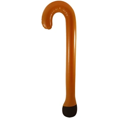 Afbeelding van Henbrandt Opblaasbare Blow Up 90 Cm Walking Stick Party Grappen Nieuwigheid Aankleden (Bruin)