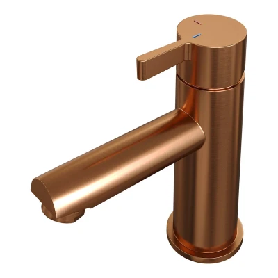 Afbeelding van Brauer Copper Edition Wastafelmengkraan opbouw laag model E PVD geborsteld koper