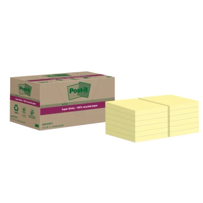 Afbeelding van Memoblok 3M Post it 622 RSS12CY 47.6mmX47.6mm geel