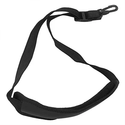 Afbeelding van Akuoly Saxofoon riem verstelbare gewatteerde Sax draagriem nekriem band zwart voor Oud/Tenor/Sopraan Saxofoon,