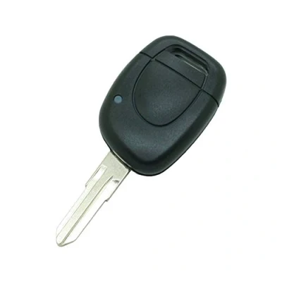 Afbeelding van BROVACS Vervangende sleutelbehuizing compatibel met RENAULT Clio Kangoo Twingo Master 1 knop sleutelloze ingang afstandsbediening sleutelhoesje Fob VAC102 Blade PG352C
