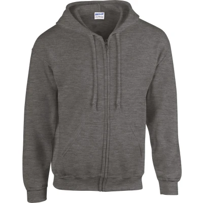 Afbeelding van Gildan Heavy Blend™ Adult Full Zip Hooded Sweatshirt GI18600 Dark Heather M