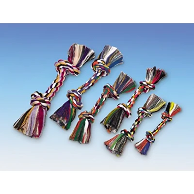 Afbeelding van Nobby Rope Toy, speeltouwen kleurrijk 90 g; 2 knopen; ca. 29 cm