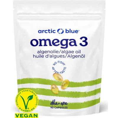 Afbeelding van Arctic Blue Omega 3 Algenolie met DHA &amp; EPA (90 Capsules)