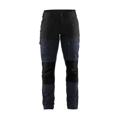 Afbeelding van Blaklader Servicewerkbroek met stretch voor dames 7166 1845 Donker marineblauw/Zwart D22
