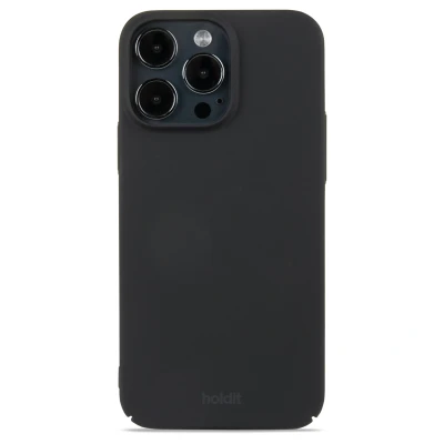 Afbeelding van Apple iPhone 15 Pro Max Hoesje Gerecycled kunststof Holdit Backcover/Hardcase Zwart Telefoonhoesje