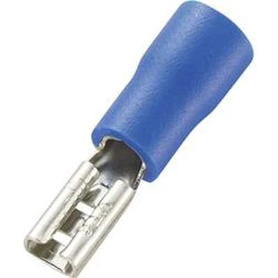 Afbeelding van TRU COMPONENTS 737443 Platte stekker (female) Insteekbreedte: 2.8 mm Insteekdikte: 0.8 180 Deels geïsoleerd Blauw 100 stuk(s)