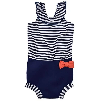 Afbeelding van Splash About Happy Nappy Luier Badpak voor babymeisjes, Nautical, 3 8 Maanden