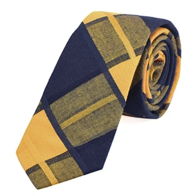 Afbeelding van DonDon heren stropdas geruit 6 cm groen blauw