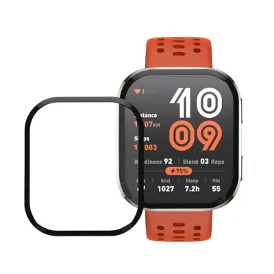 Afbeelding van kwmobile Beschermfolie geschikt voor Amazfit Bip 6 Schermbeschermer 2 x screenprotector smartwatch anti kras