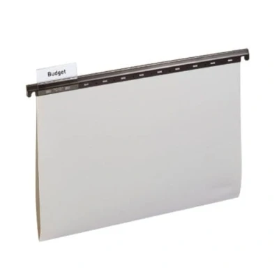 Afbeelding van Durable 256310 hangmap, voor ongeperforeerde documenten, grijs, verpakking ࠲5 25 stuks.
