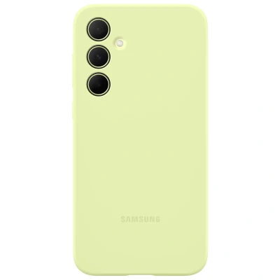 Afbeelding van Samsung Galaxy A35 Hoesje Siliconen en TPU (zacht) Backcover/Softcase Lichtgroen Telefoonhoesje