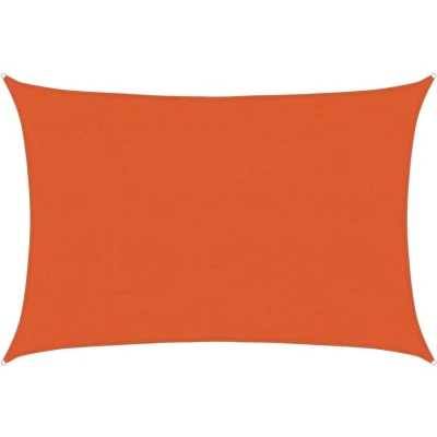 Afbeelding van VidaXL Zonnezeil 160 g/m² rechthoekig 4x5 m HDPE oranje