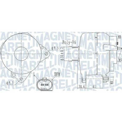Afbeelding van Magneti Marelli Alternator/Dynamo 063732118010