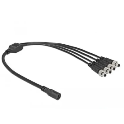 Afbeelding van Delock DC verdelerkabel 5,5 x 2,1 mm 1 bus naar 4 stekker geschroe