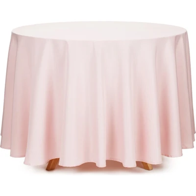 Afbeelding van Oudroze Tafelkleed Rond 230 cm, Tafeldecoratie, Decoratie, Bruiloft, Feest