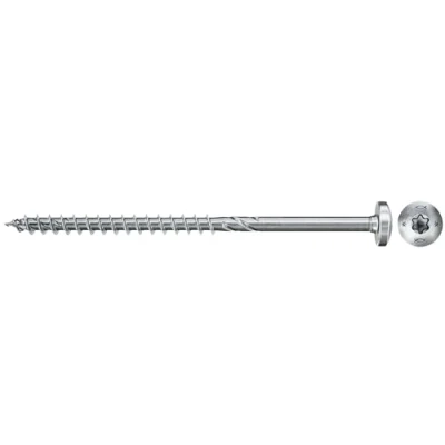 Afbeelding van Fischer Spaanplaatschroef 6.0x100/60mm Bolkop Verzinkt TX30 (25 Stuks)