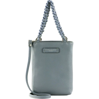 Afbeelding van GIANNI CHIARINI Leren Handtas Schoudertas Camilla Handbag Ming Blue Blauwgrijs