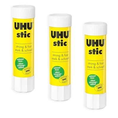 Afbeelding van UHU Stic Lijmstift, oplosmiddelvrij, transparant gebruik, 3 g, 8 stuks