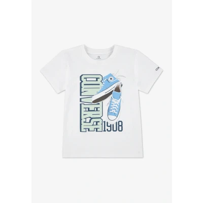 Afbeelding van Converse Chuck Taylor Tshirt print voor kinderen, Maat: 128/140, White