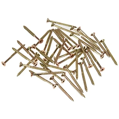Afbeelding van Fischer 551105 Spaanplaatschroeven 4 mm 45 Kruiskop Pozidriv Staal Galvanisch verzinkt geel gechromateerd 500 stuk(s)