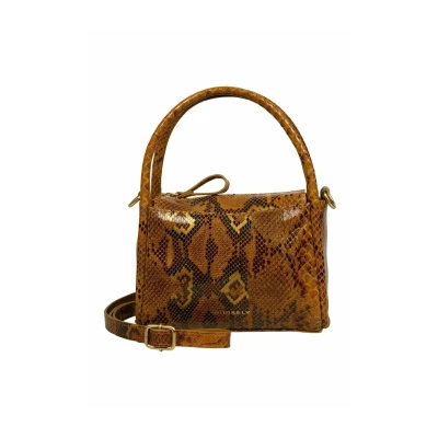 Afbeelding van BURKELY leren crossbody tas Vintage Veda oker