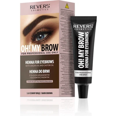 Afbeelding van REVERS Eyebrow Henna Pro Colours Dark Brown 15ml.+15ml.