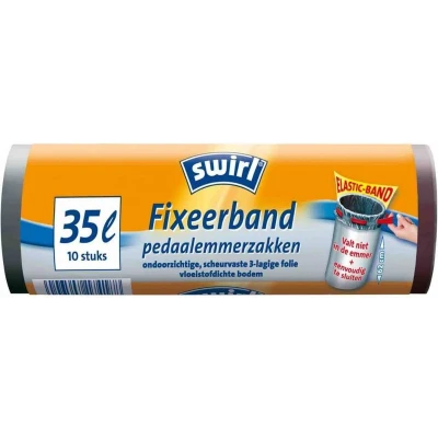Afbeelding van Swirl Afvalzakken Fixeerband 35ltr 1 rol