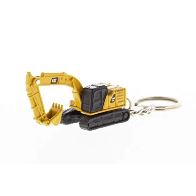 Afbeelding van Diecast Masters 85981 Caterpillar rupsgraafmachine 320 als sleutelhanger, gedetailleerd metalen CAT bouwvoertuig, ca. 3,5 x 2 cm, geschikt vanaf 14 jaar