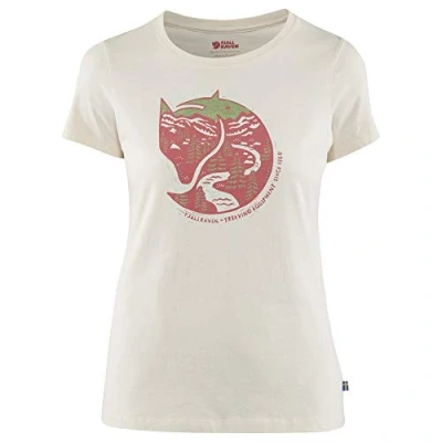Afbeelding van Fjällräven Arctic Fox T shirt Met Korte Mouwen Wit XL Vrouw