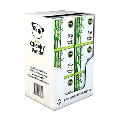 Afbeelding van The Cheeky Panda Box Luxe Tissues Bamboe (12x56)