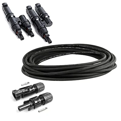 Afbeelding van Offgridtec© Solar Connection Kit 2 4mm² 10 m zonne kabel + MC4 connectoren Offgridtec Y aansluitbussen